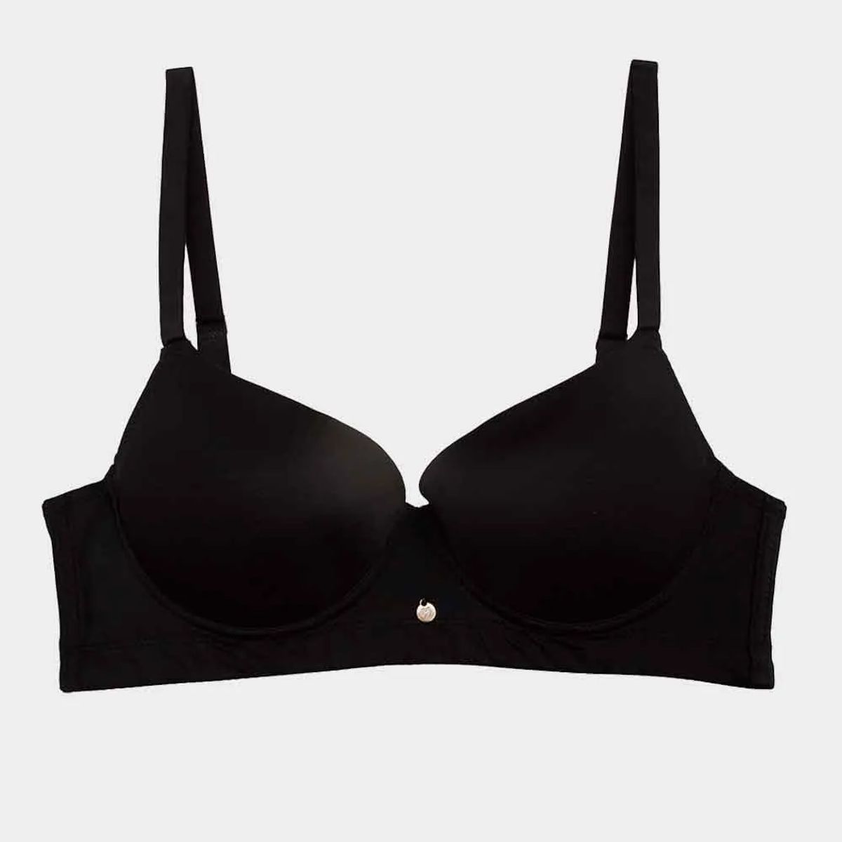 LILI PINK - Brasier gold en nylon copa B sin realce