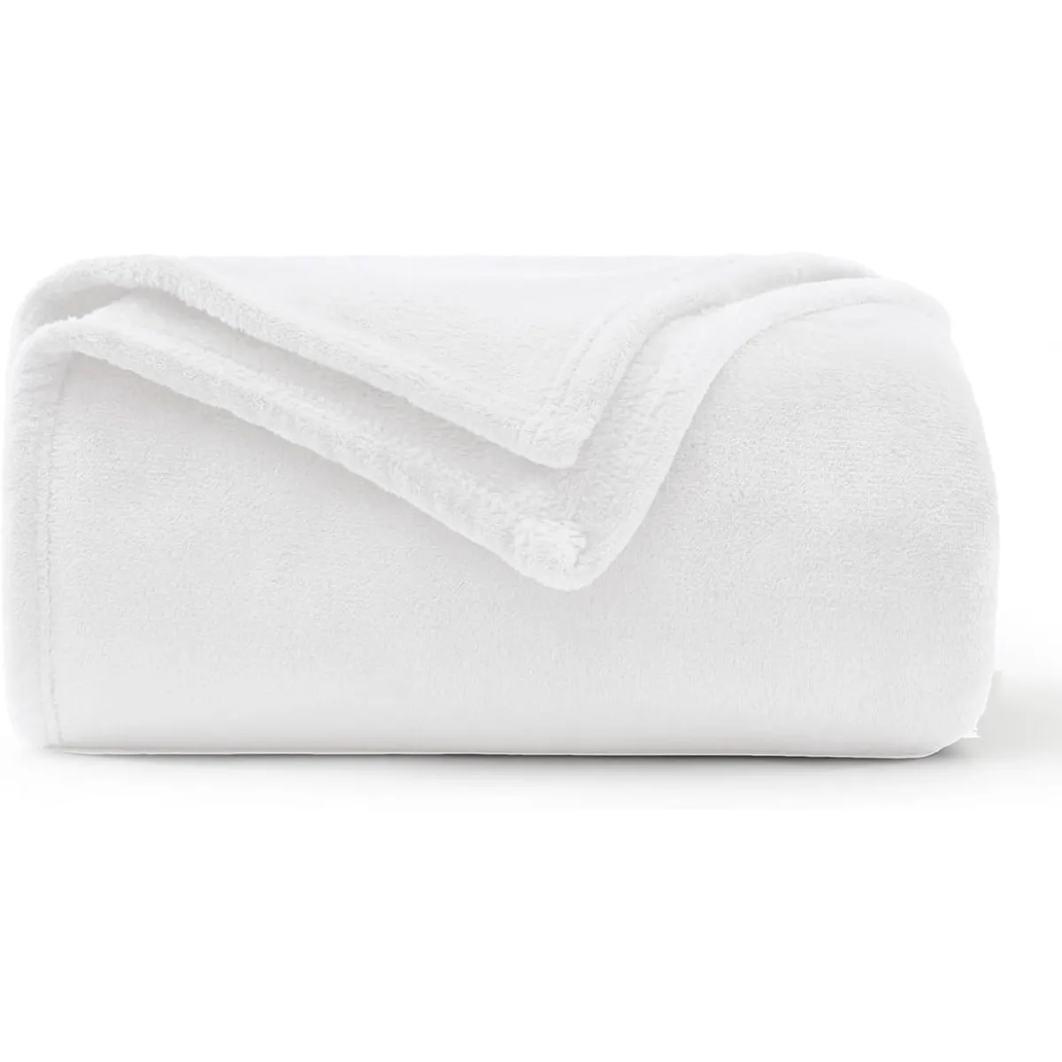 GENERICO - Cobija Manta Microfelpa Cama Doble-Queen Color Blanco
