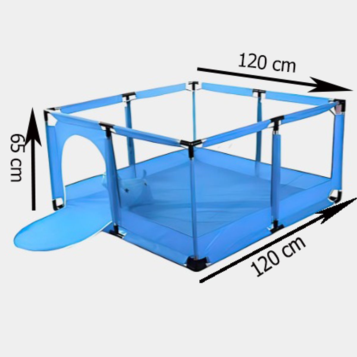 LANZURY IMPORTACIONES - Corralito Para Niños Y Niñas-ensamble Portátil-30 Peloticas AZUL
