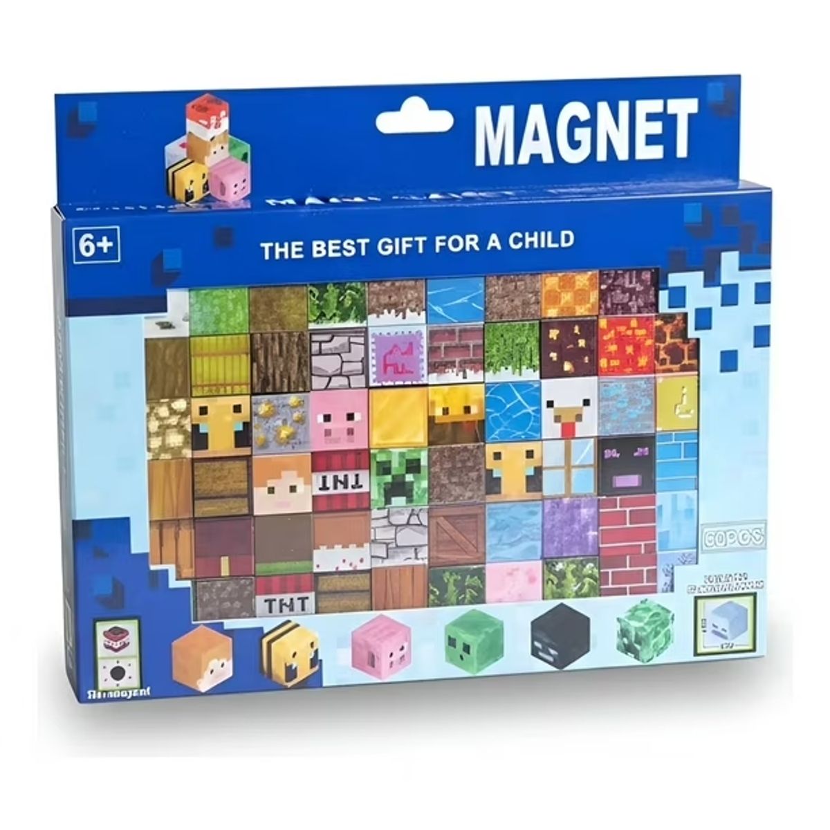 MAGNET - Bloques Imantados Magnet My World Minecraft Set de 60 Pz