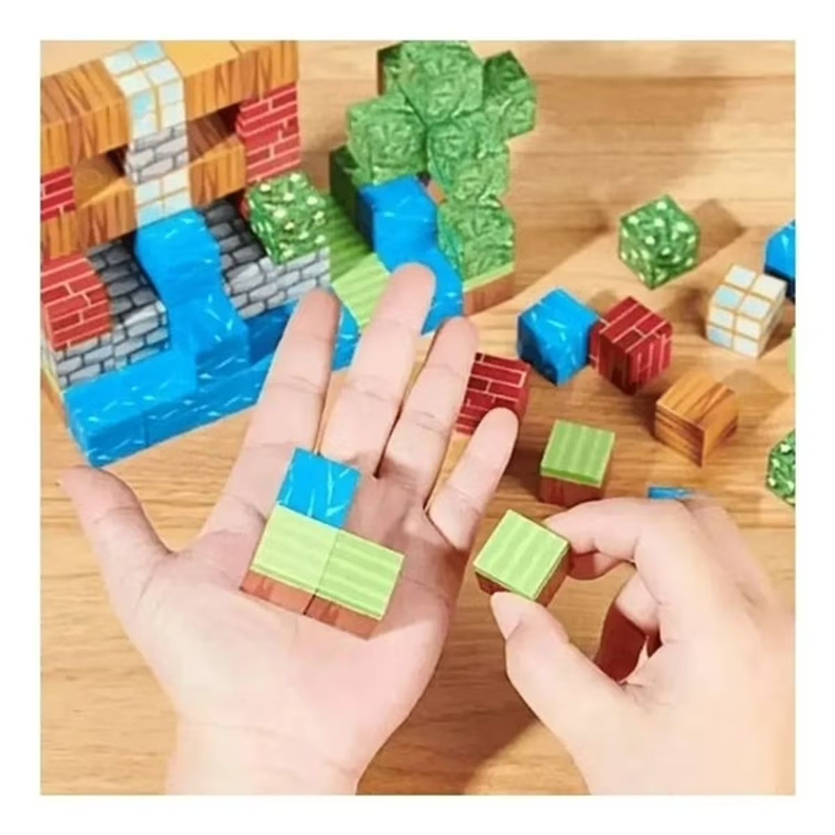 MAGNET - Bloques Imantados Magnet My World Minecraft Set de 60 Pz