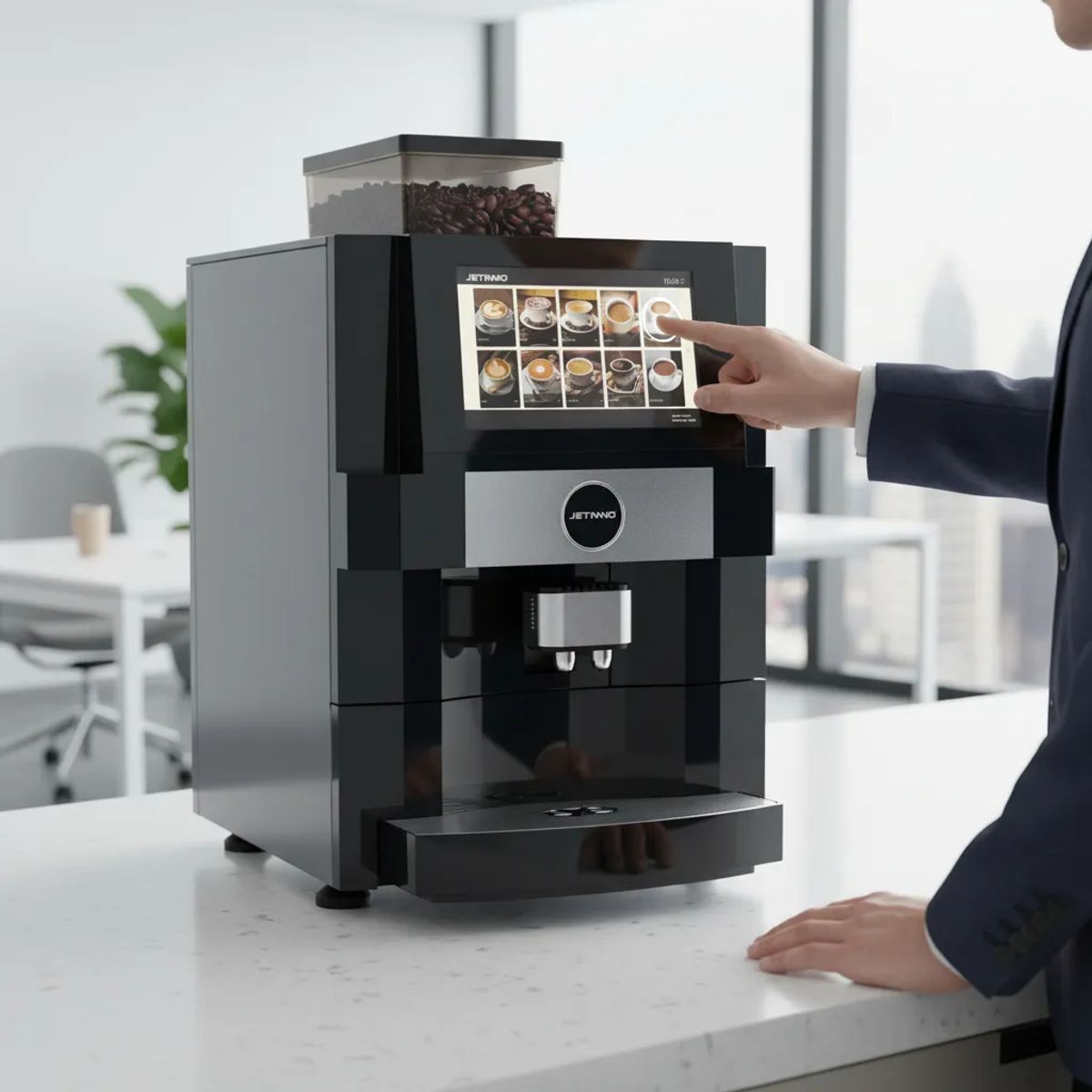 GENERICO - Cafetera Profesional Táctil JL22 Granos 15kg