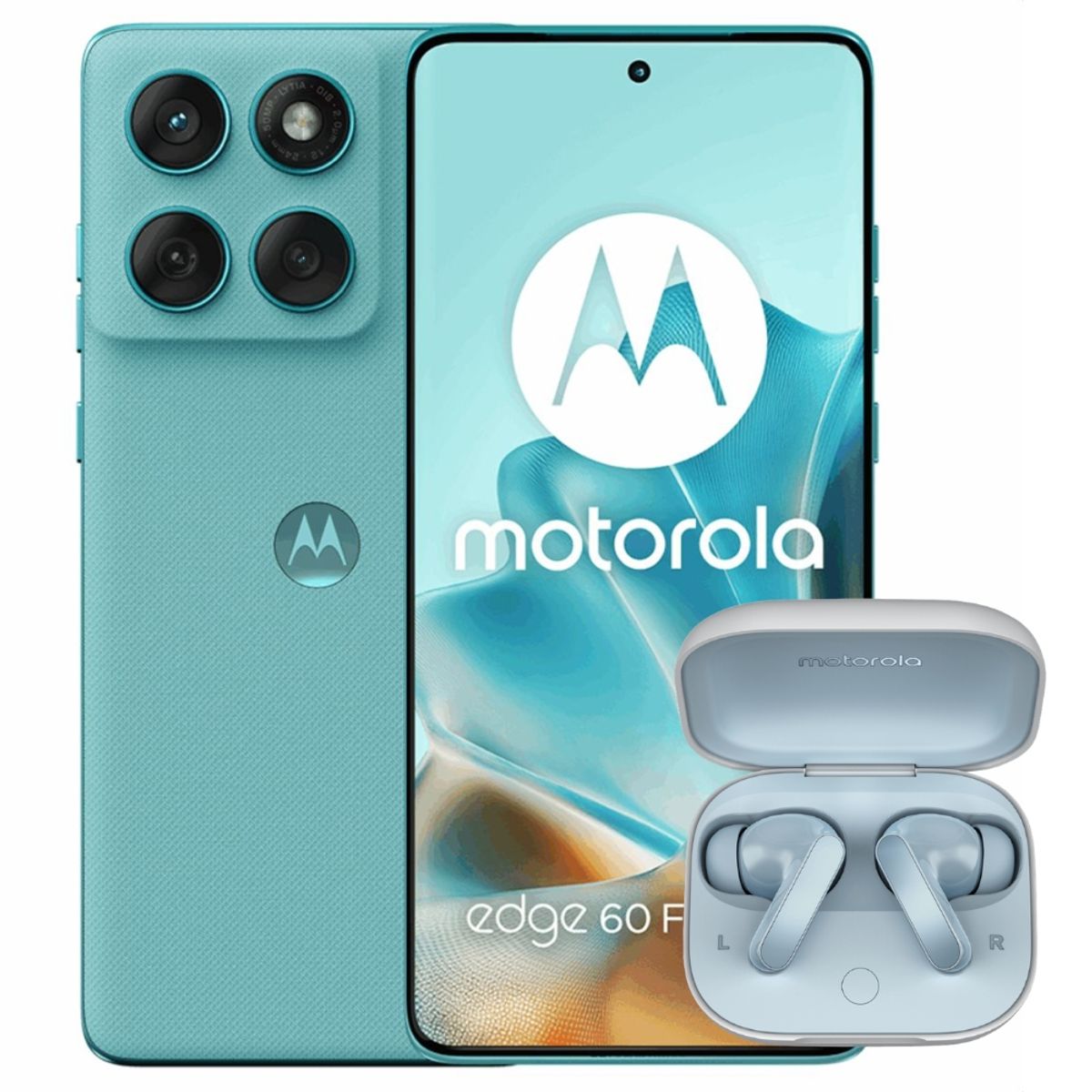 MOTOROLA - Celular Motorola Edge 60 Fusion 5G 256GB /8GB Verde + Moto Buds
