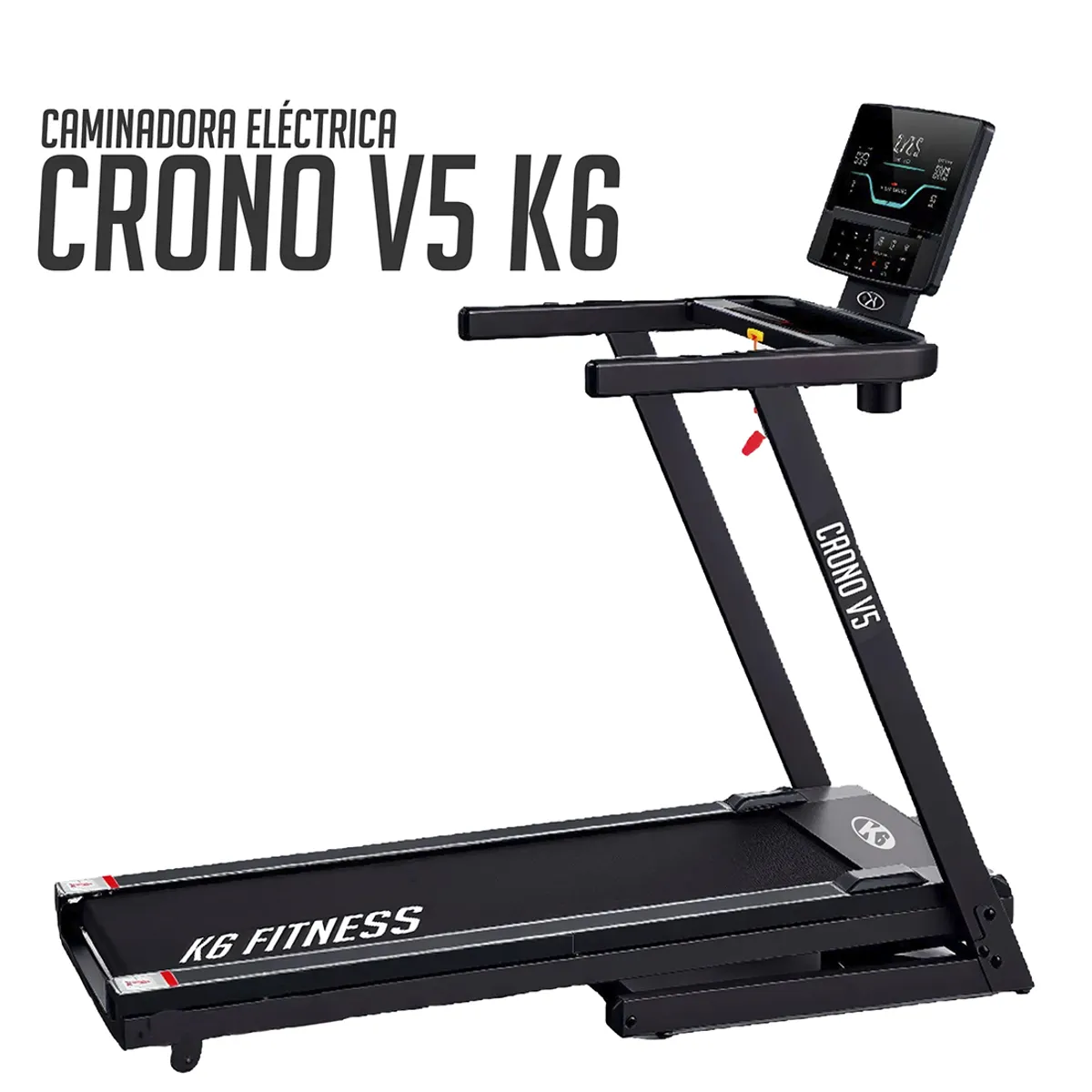 K6 - Caminadora Electrica Plegable Gimnasio Hogar Crono V5 K6
