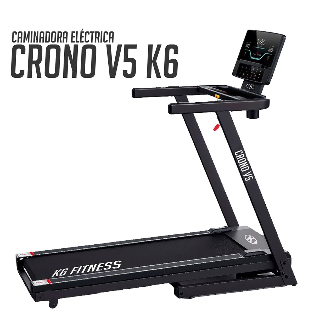 K6 - Caminadora Electrica Plegable Gimnasio Hogar Crono V5 K6