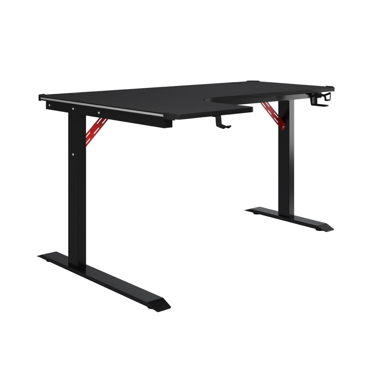BONNO - Escritorio Gamer Fijo L220 Negro Bonno