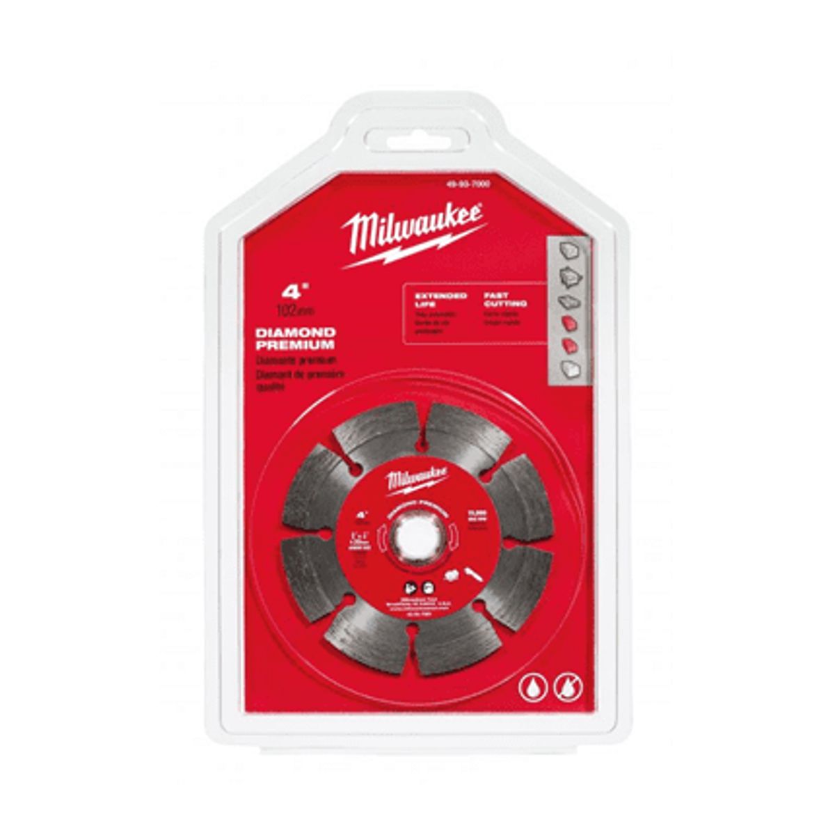 MILWAUKEE - DISCO DIAMANTADO DE 4  SEGMENTADO (DESC)