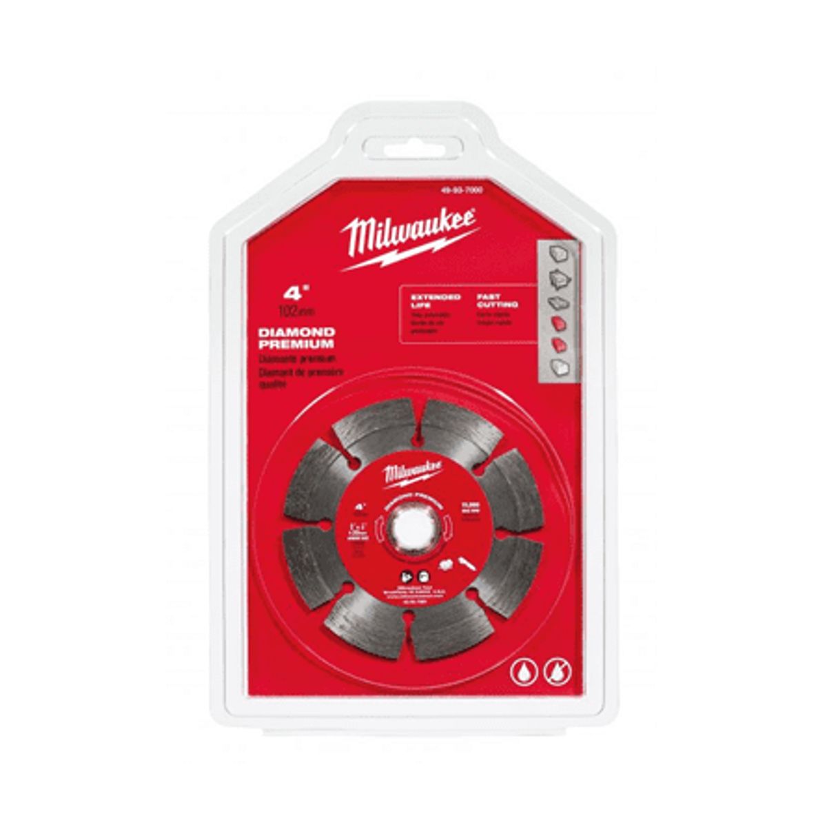 MILWAUKEE - DISCO DIAMANTADO DE 4  SEGMENTADO (DESC)