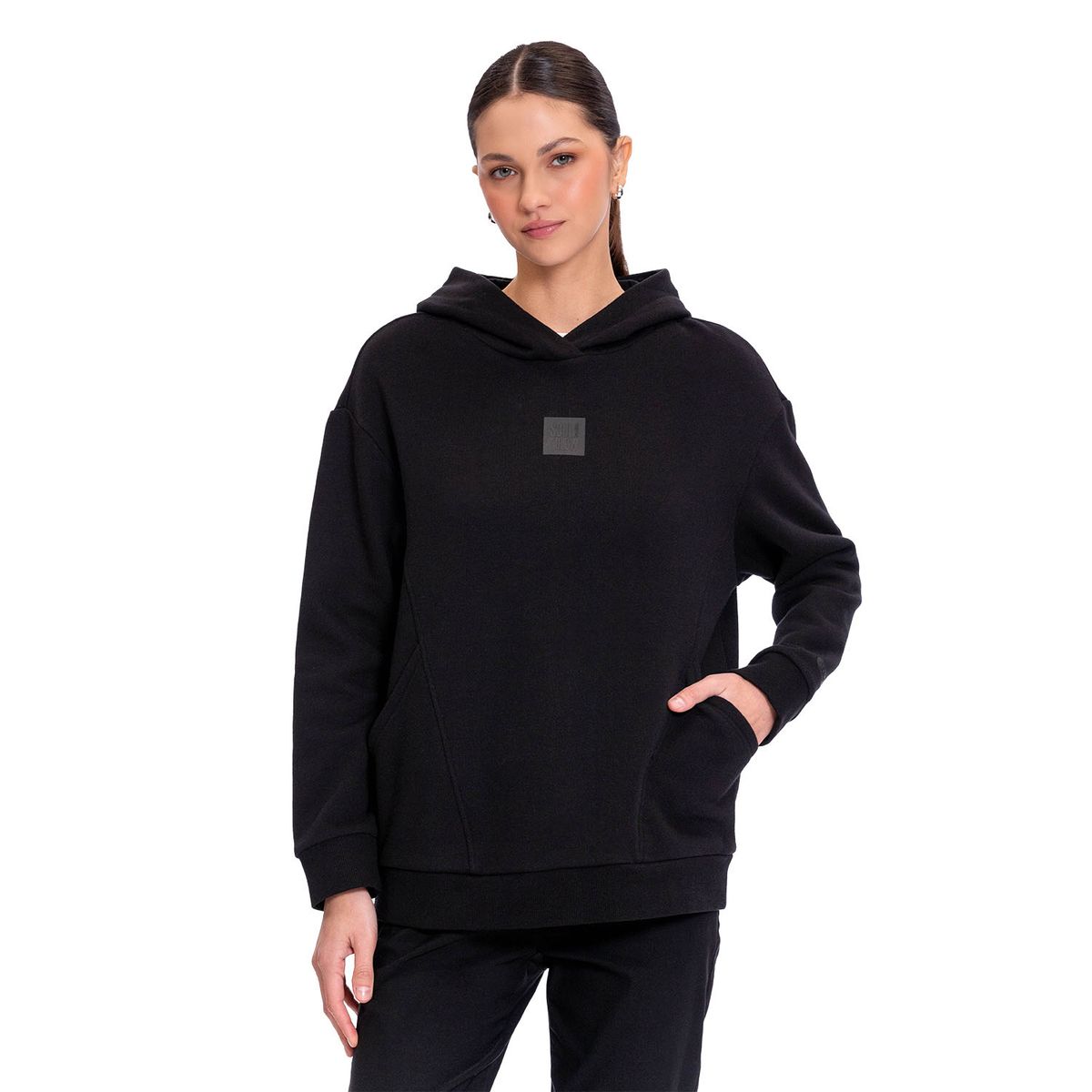 TOTTO - Buzo Tipo Hoodie Mistral Negro Para Mujer Totto