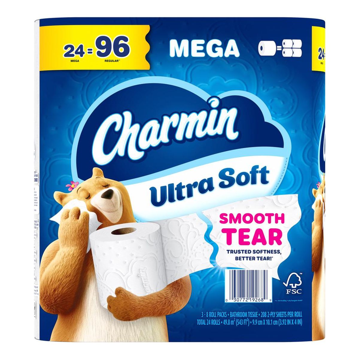 GENERICO - Papel Higiénico Charmin Ultra Suave 24 Rollos 208 Hojas