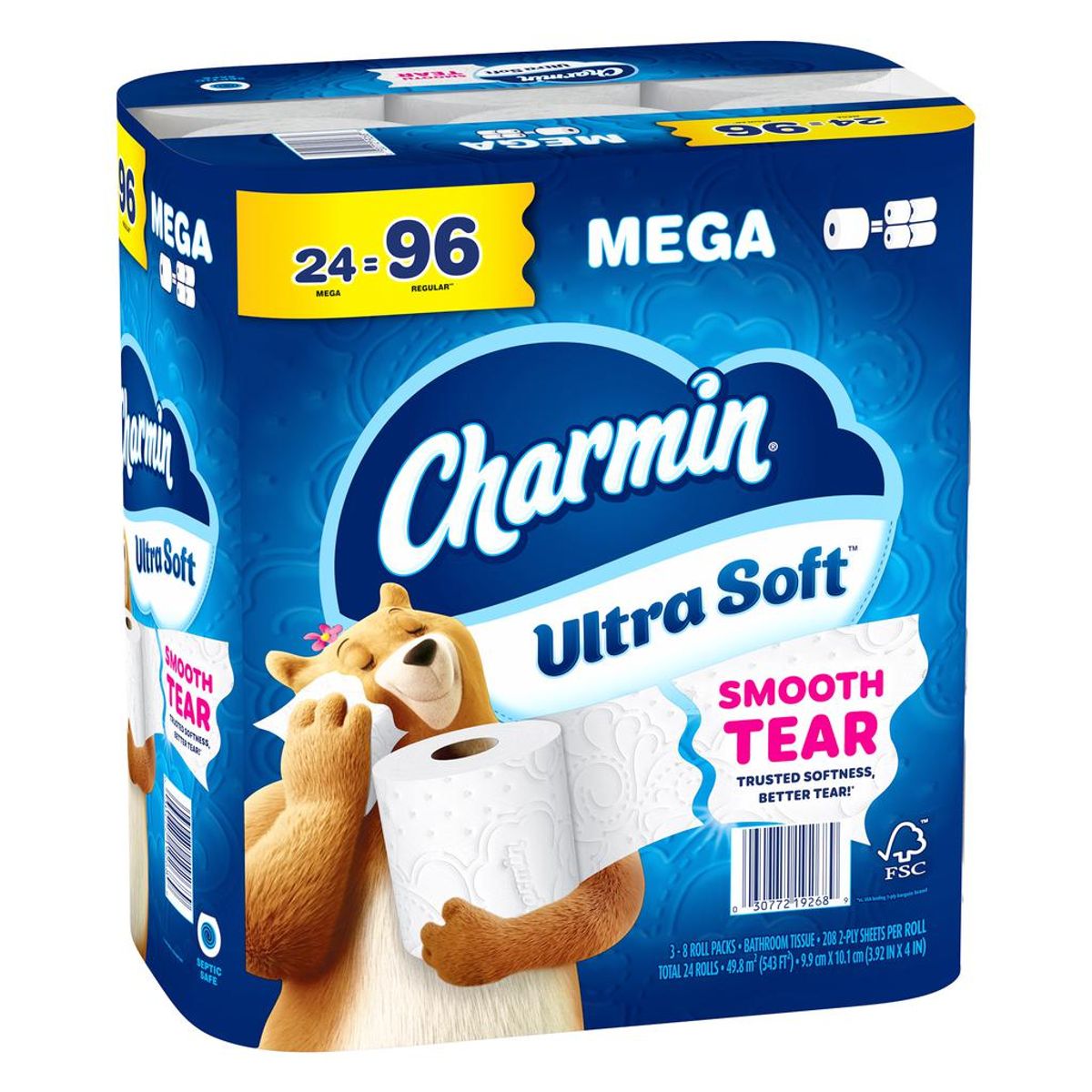 GENERICO - Papel Higiénico Charmin Ultra Suave 24 Rollos 208 Hojas