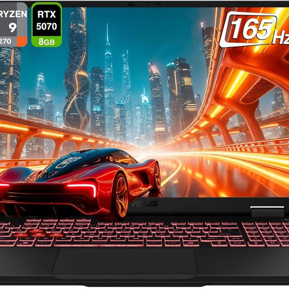 ASUS - Portátil Gamer ASUS TUF A16 FA608 / Ryzen 9 270 / RTX 5070 8GB / 32GB RAM / 2TB SSD /16″ WUXGA 165Hz