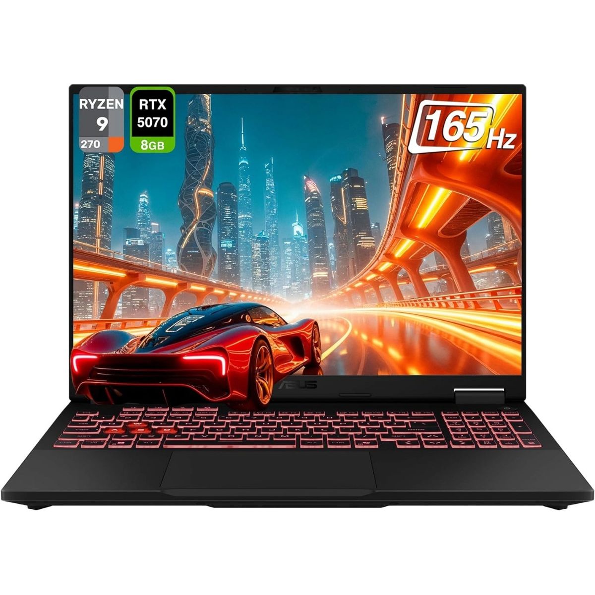ASUS - Portátil Gamer ASUS TUF A16 FA608 / Ryzen 9 270 / RTX 5070 8GB / 32GB RAM / 2TB SSD /16″ WUXGA 165Hz