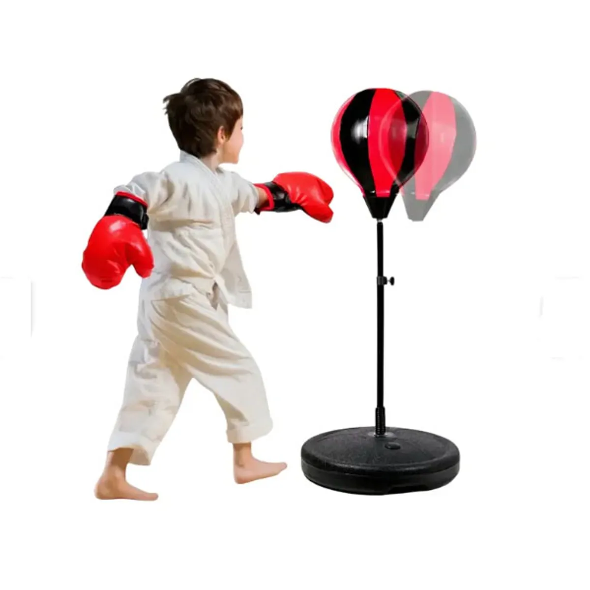 GENERICO - Kit Boxeo Para Niños Pera Con Soporte Deportes + Guantes