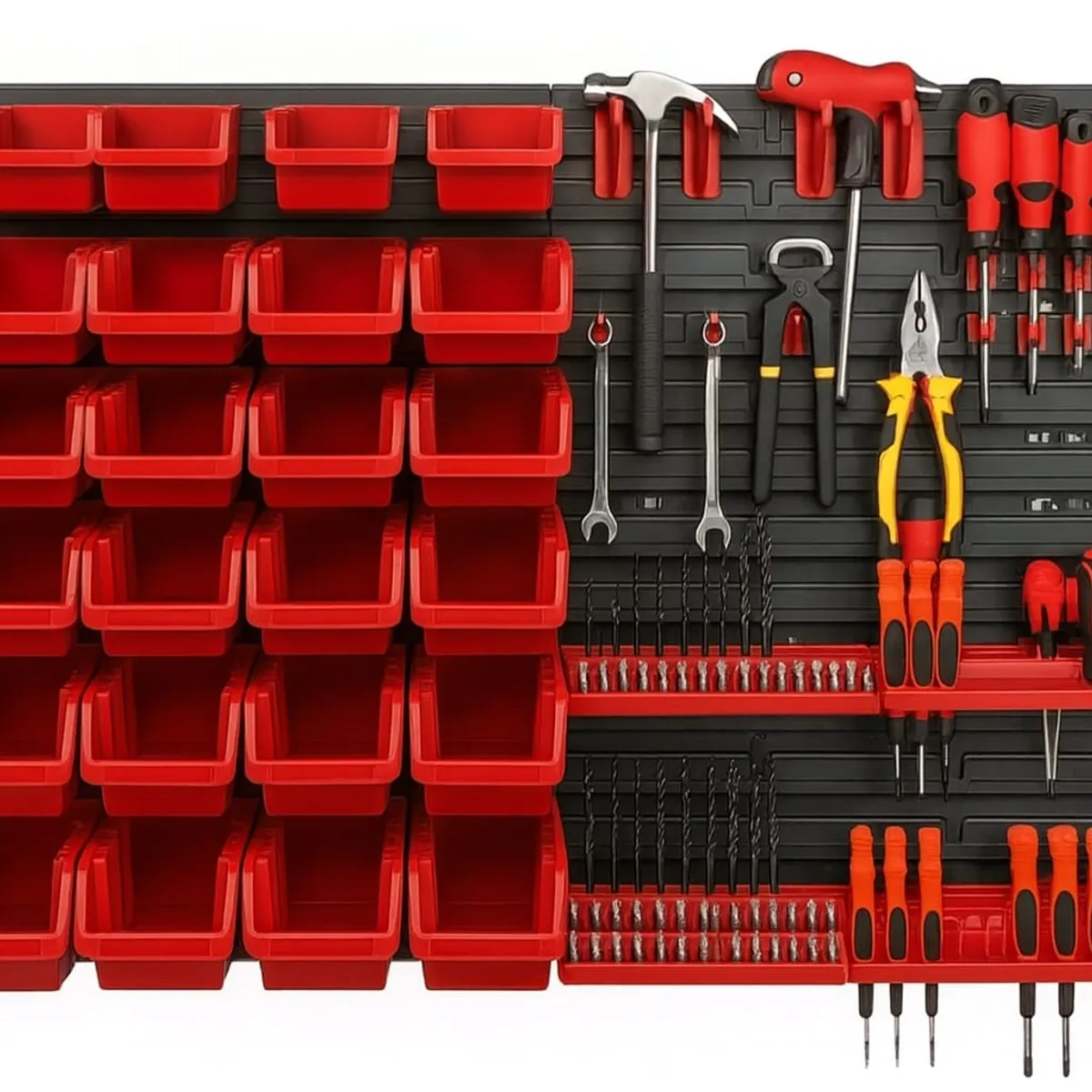 OEM - Set organizador de herramientas almacenamiento compartimientos