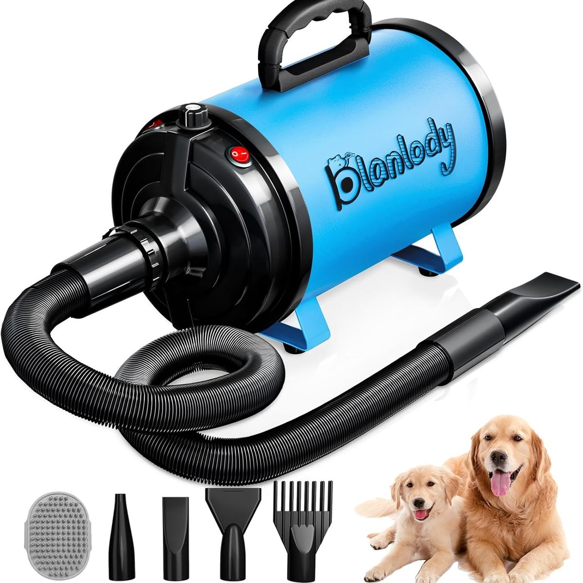 GENERICO - Secador para Perros Blanlody 3800W Profesional Velocidad Ajustable