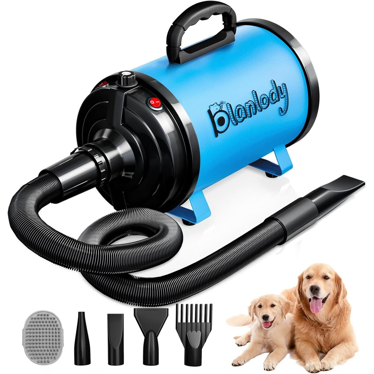 GENERICO - Secador para Perros Blanlody 3800W Profesional Velocidad Ajustable