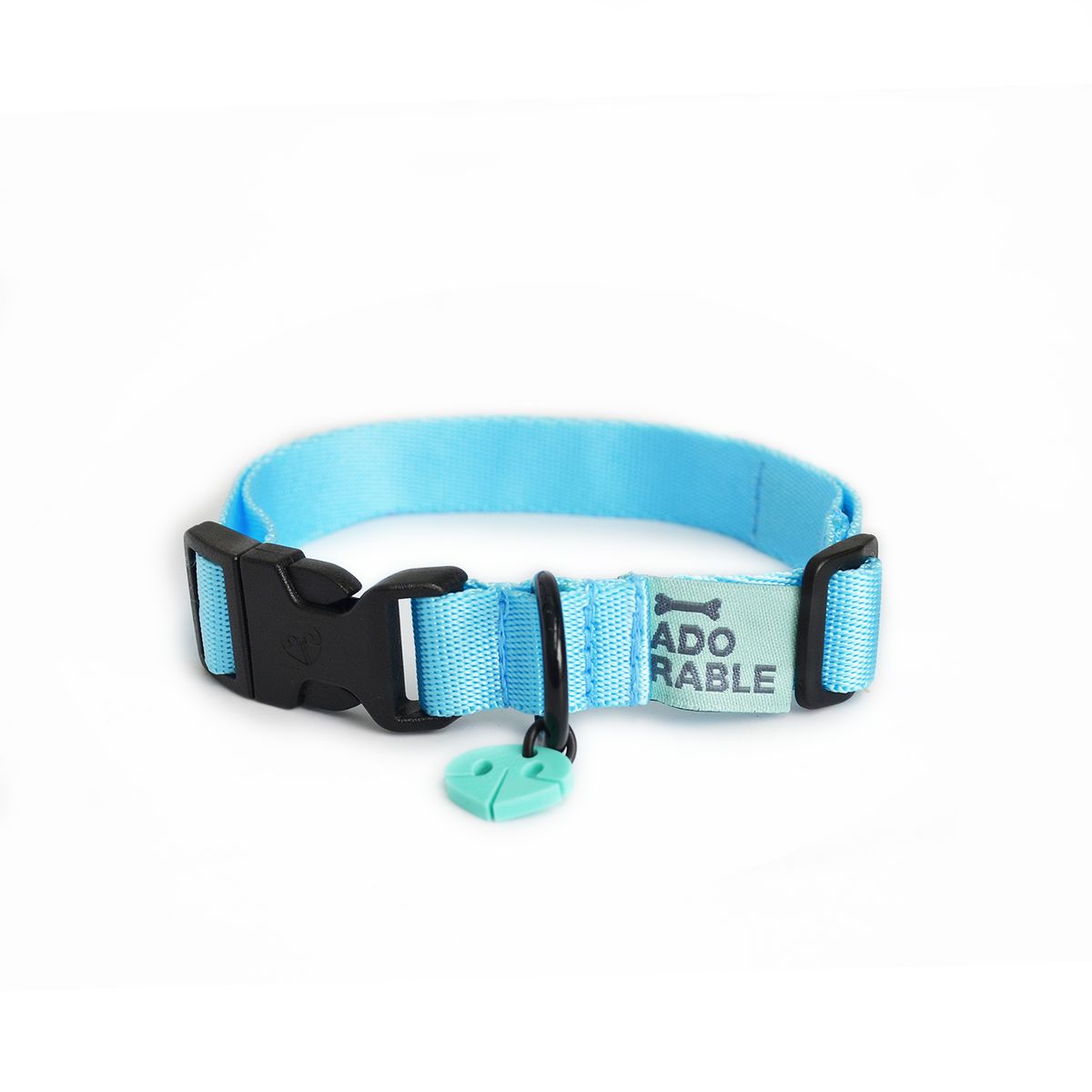 WAWAW - Collar XL unicolor adorable azul cielo 25mm