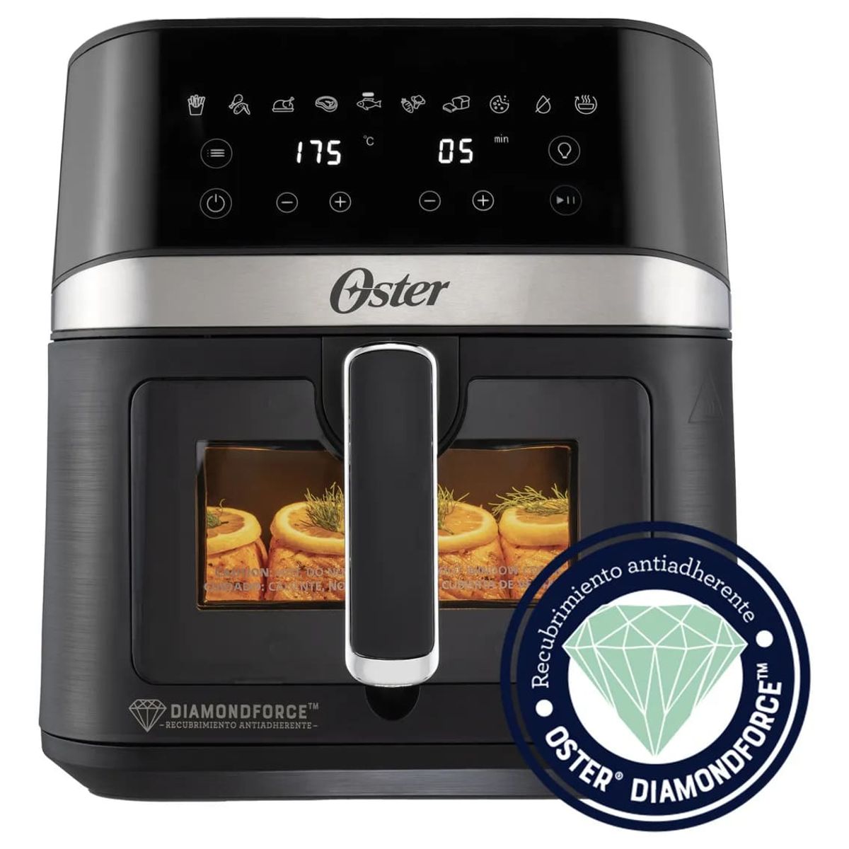 OSTER - Freidora De Aire Oster Digital 6 itros Diamond Force Ckstaf60wddf