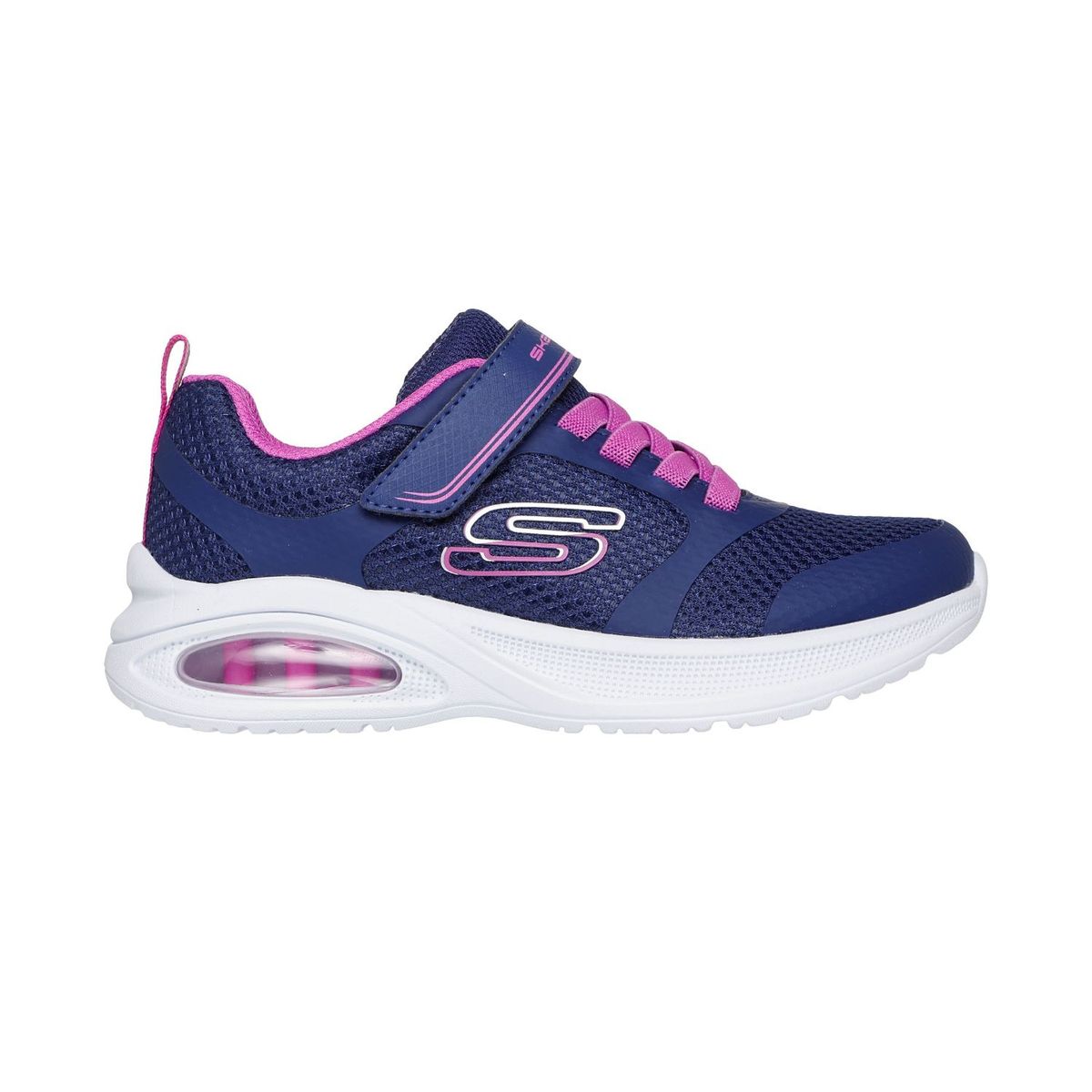 SKECHERS - Tenis Skechers niña Microspec Max Advance Velcro azul fucsia