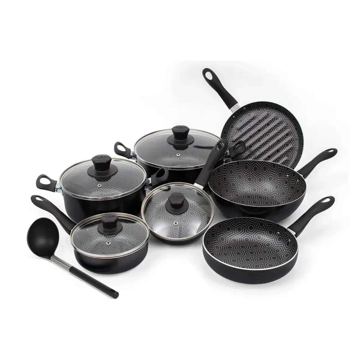 UNIVERSAL - Bateria De Cocina Antiadherente Ultra 12pz L72513 Universal