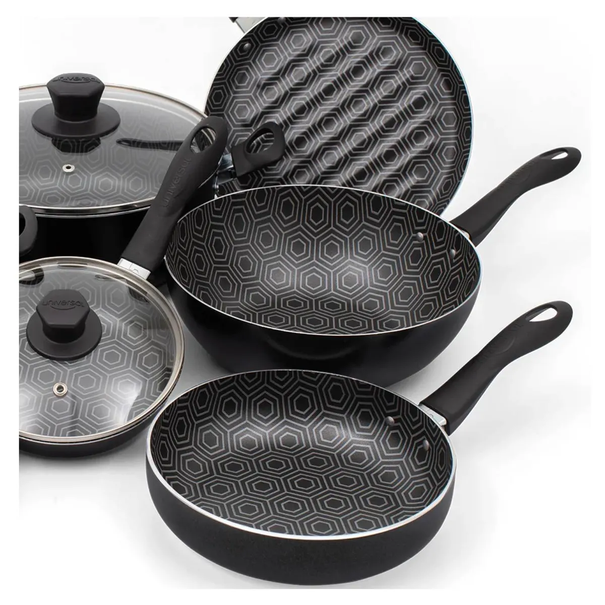 UNIVERSAL - Bateria De Cocina Antiadherente Ultra 12pz L72513 Universal