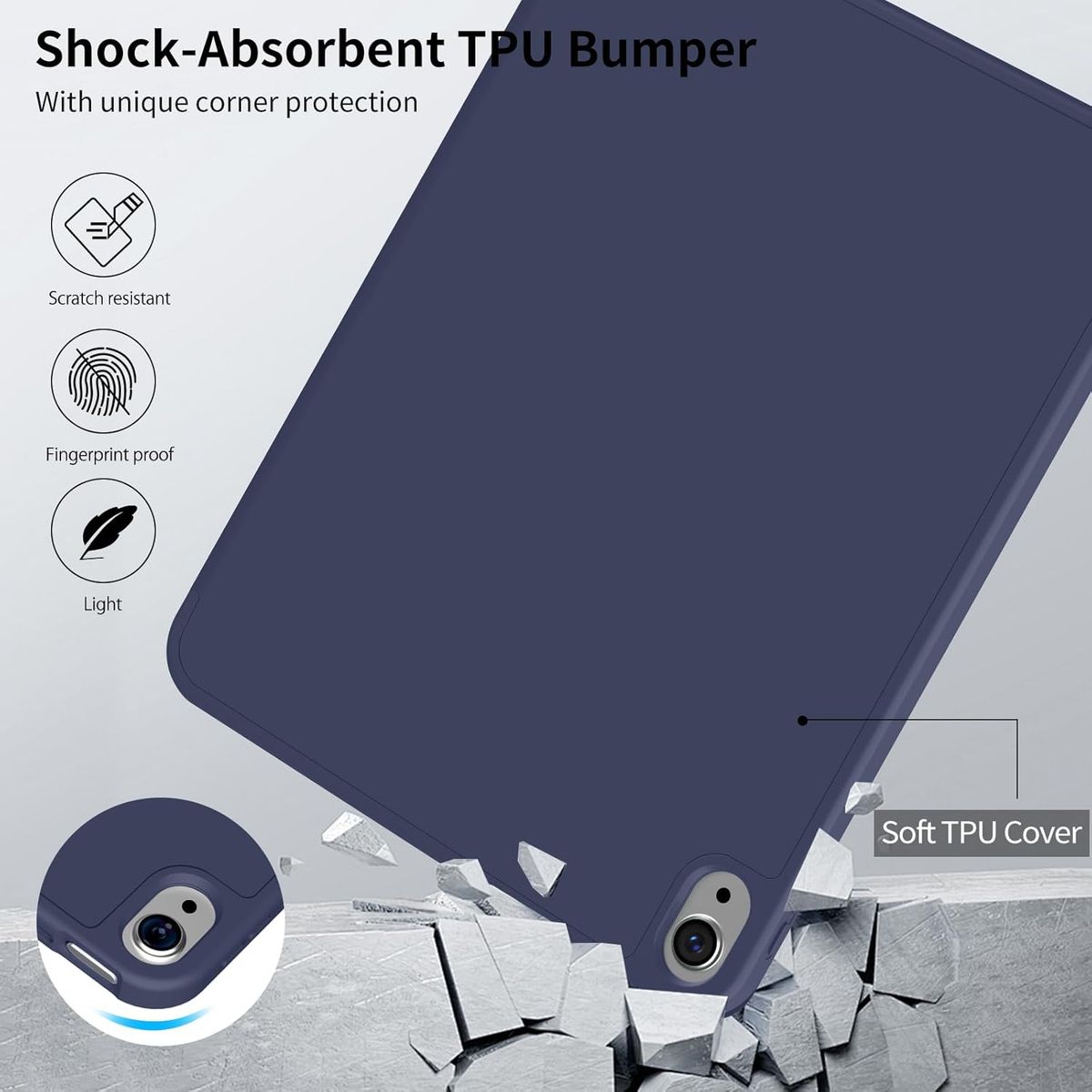 GENERICO - Forro Funda Smart Case Con Espacio De Pencil Para iPad A16 2025