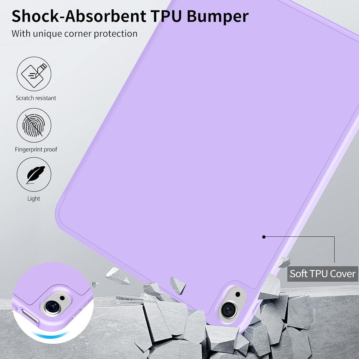 GENERICO - Forro Funda Smart Case Con Espacio De Pencil Para iPad A16 2025