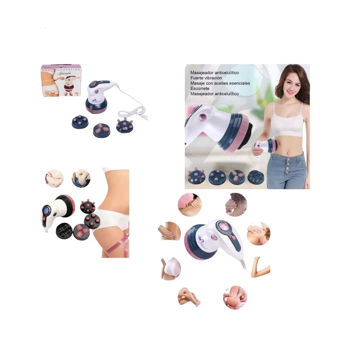 GENERICO - Masajeador Corporal Eléctrico Anti-celulitis Quemador Grasa 110220v