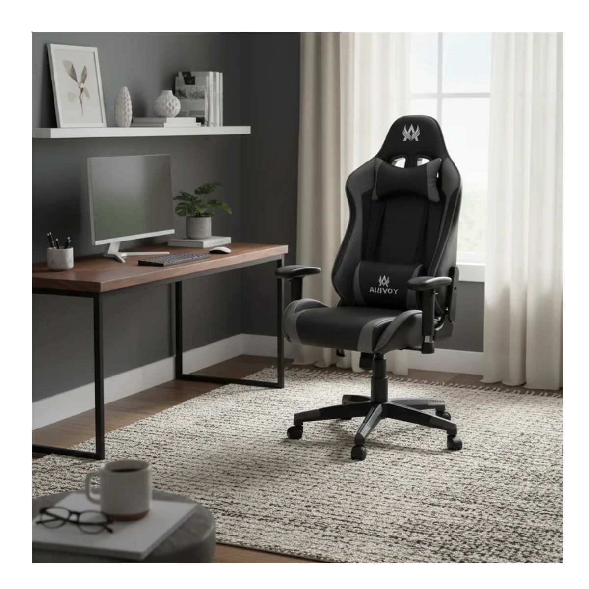 ERGONOMUS - Silla Gamer Cupra Color Negro - Gris