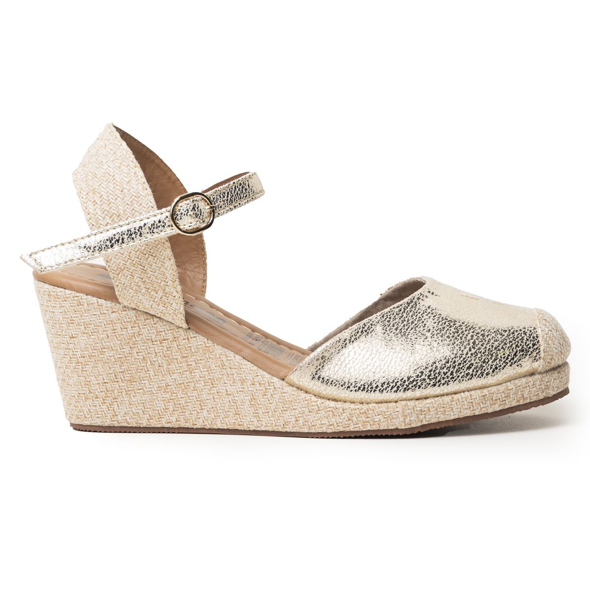 PRICE SHOES - Price Shoes Tacón de Cuña para Mujer 692A01MCHAMPANA