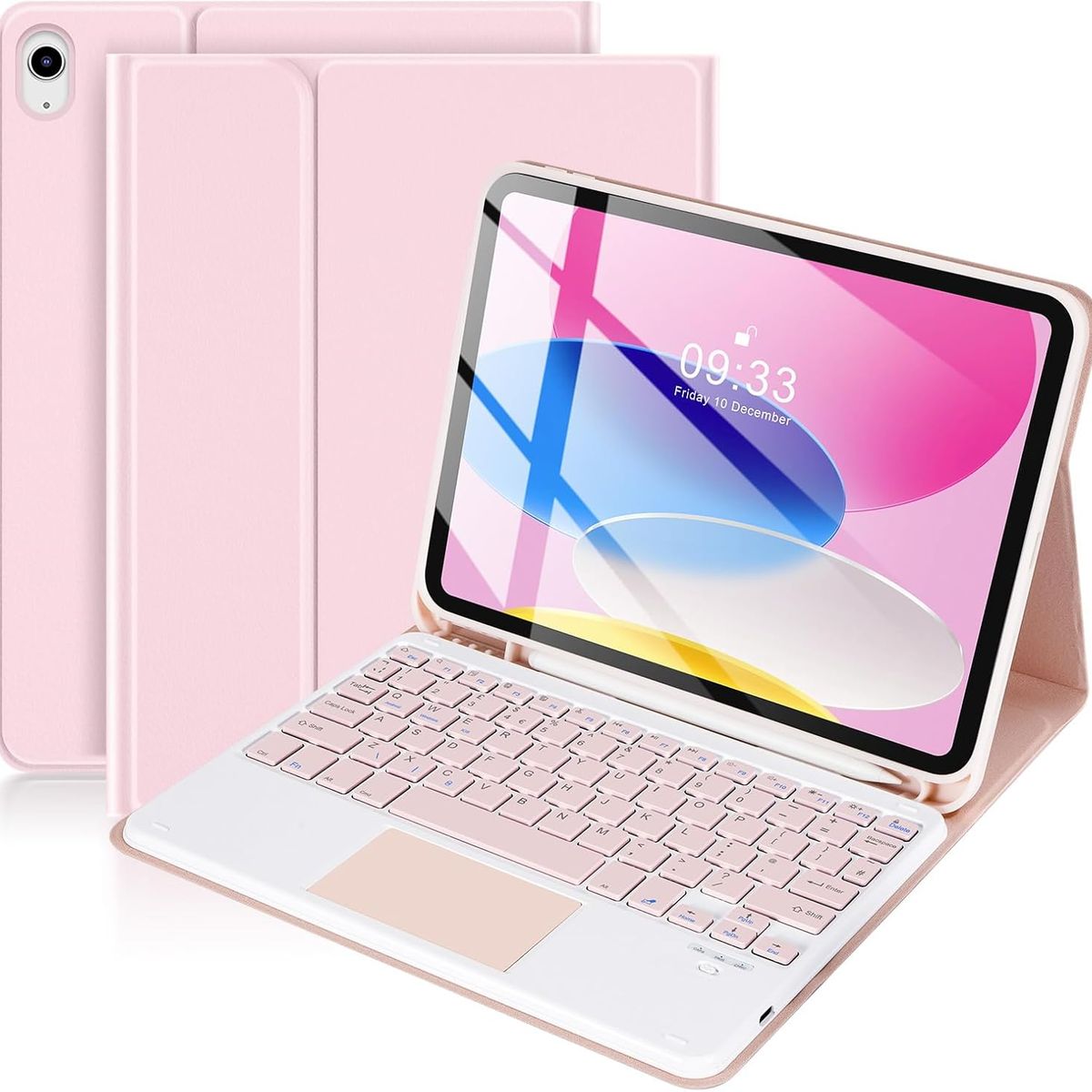 GENERICO - Funda Forro Estuche Teclado Con Trackpad mouse Para Ipad 10ma gen