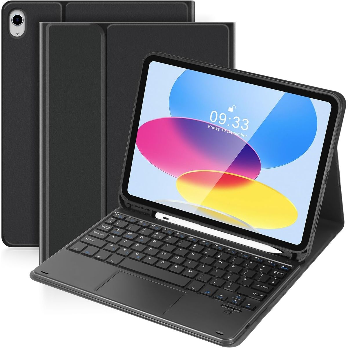 GENERICO - Funda Forro Estuche Teclado Con Trackpad mouse Para Ipad a16 2025