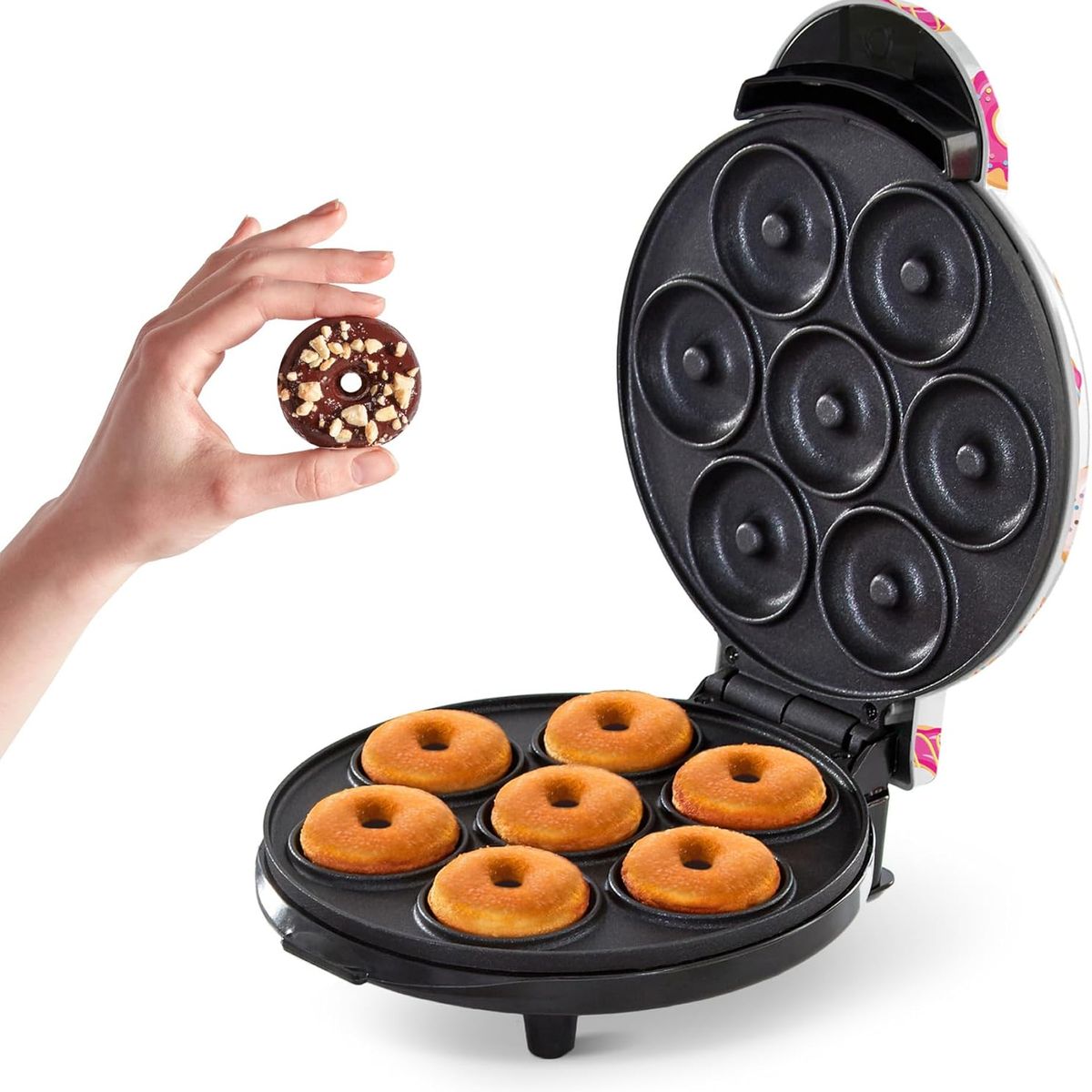 DASH - DASH Máquina Eléctrica para Donas Mini uso doméstico 7 cavidades 760 W