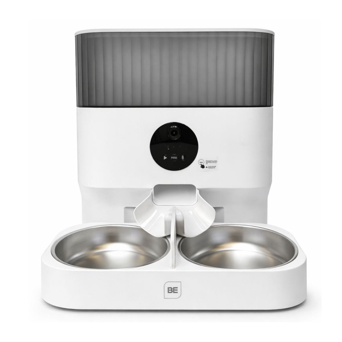 BE - Comedero Dispensador Comida Automático Wifi Doble 5L Con Cámara Y App BE-PET02 Para Dos Mascotas