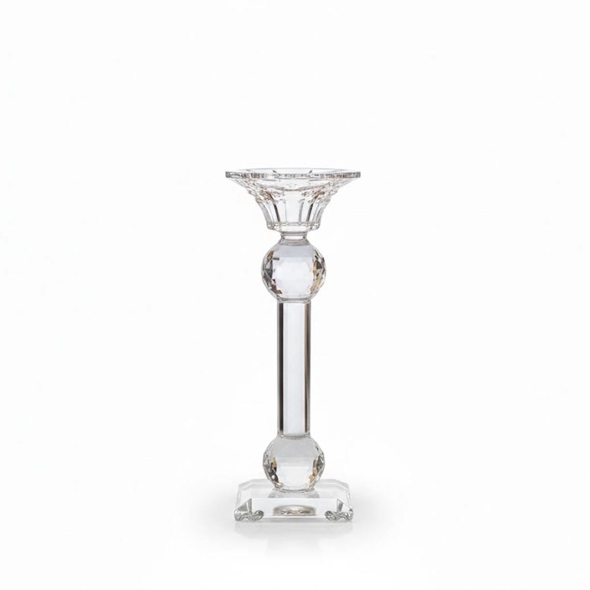 DECORIENTE - Candelabros Decorativo Plata Cristal Tipo Swarovski Fino Muran 530405