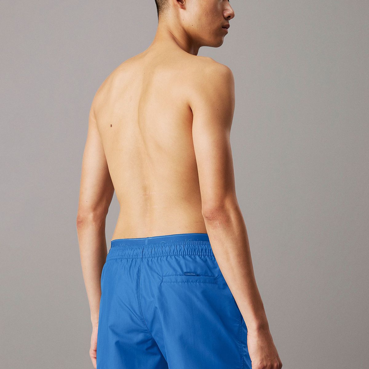 CALVIN KLEIN - Traje azul de baño corto con cinturilla doble - CK Meta Legacy Calvin Klein