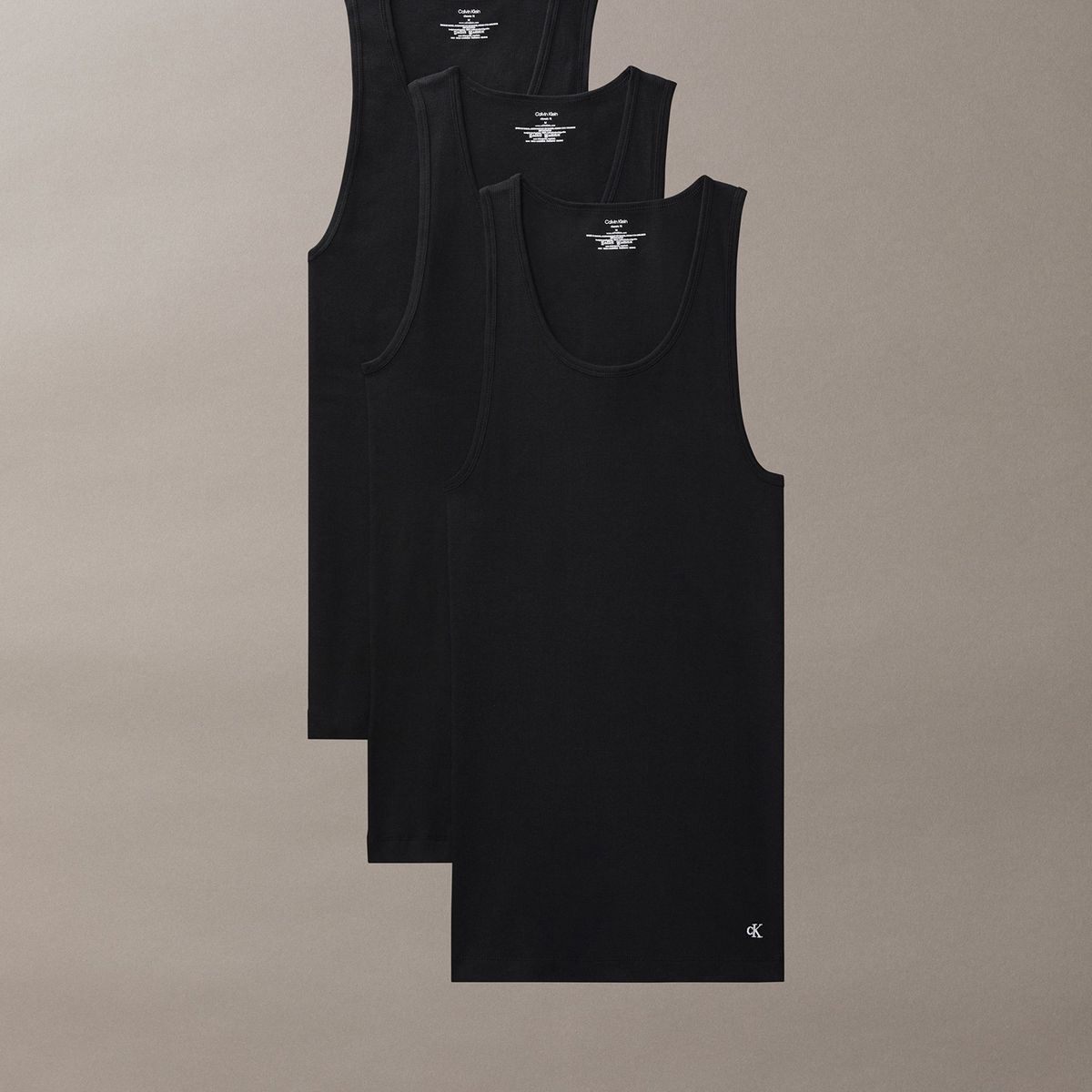 CALVIN KLEIN - Pack negro de 3 camisetas de tirantes - Cotton Classics Calvin Klein