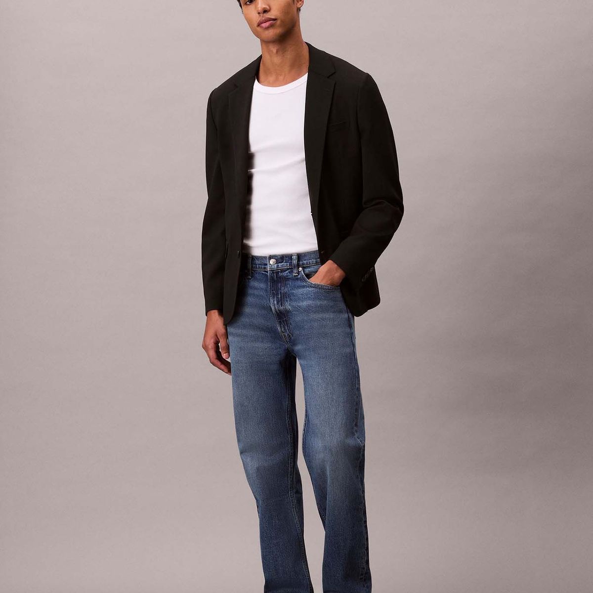 CALVIN KLEIN - Jeans azul standard straight tinte Calvin Klein