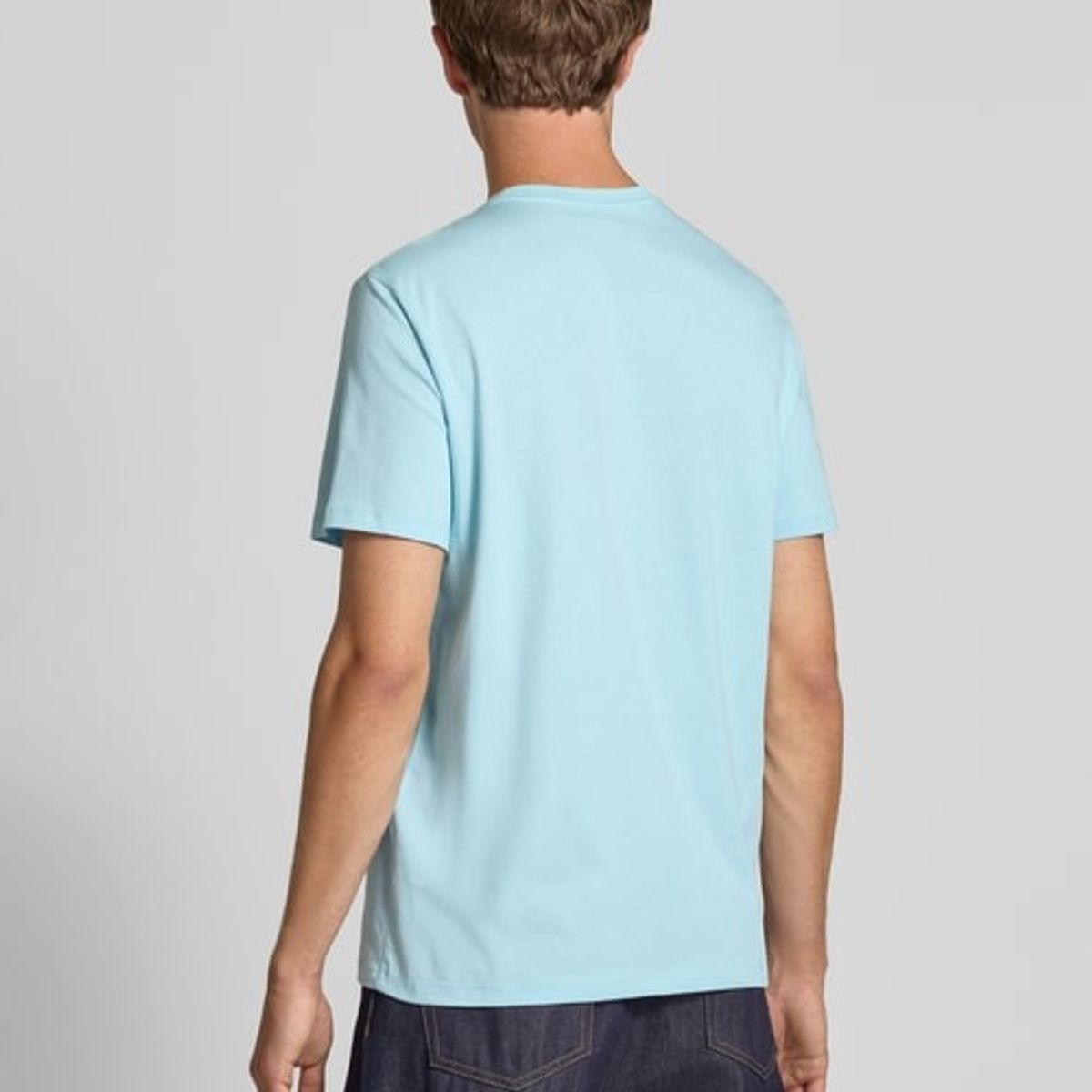 CALVIN KLEIN - Camiseta azul cielo con monograma 30s Calvin Klein