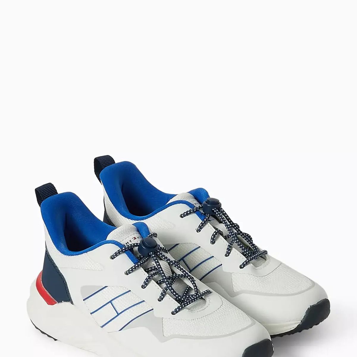 TOMMY HILFIGER - Tenis blanco con diseño de corte bajo Tommy Hilfiger