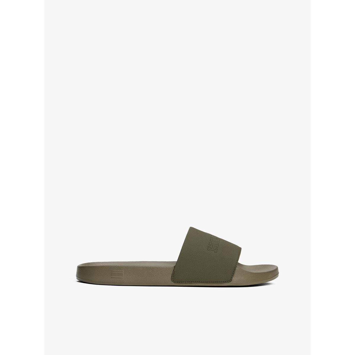 TOMMY HILFIGER - Sandalias verde de piscina con logo tonal Tommy Hilfiger