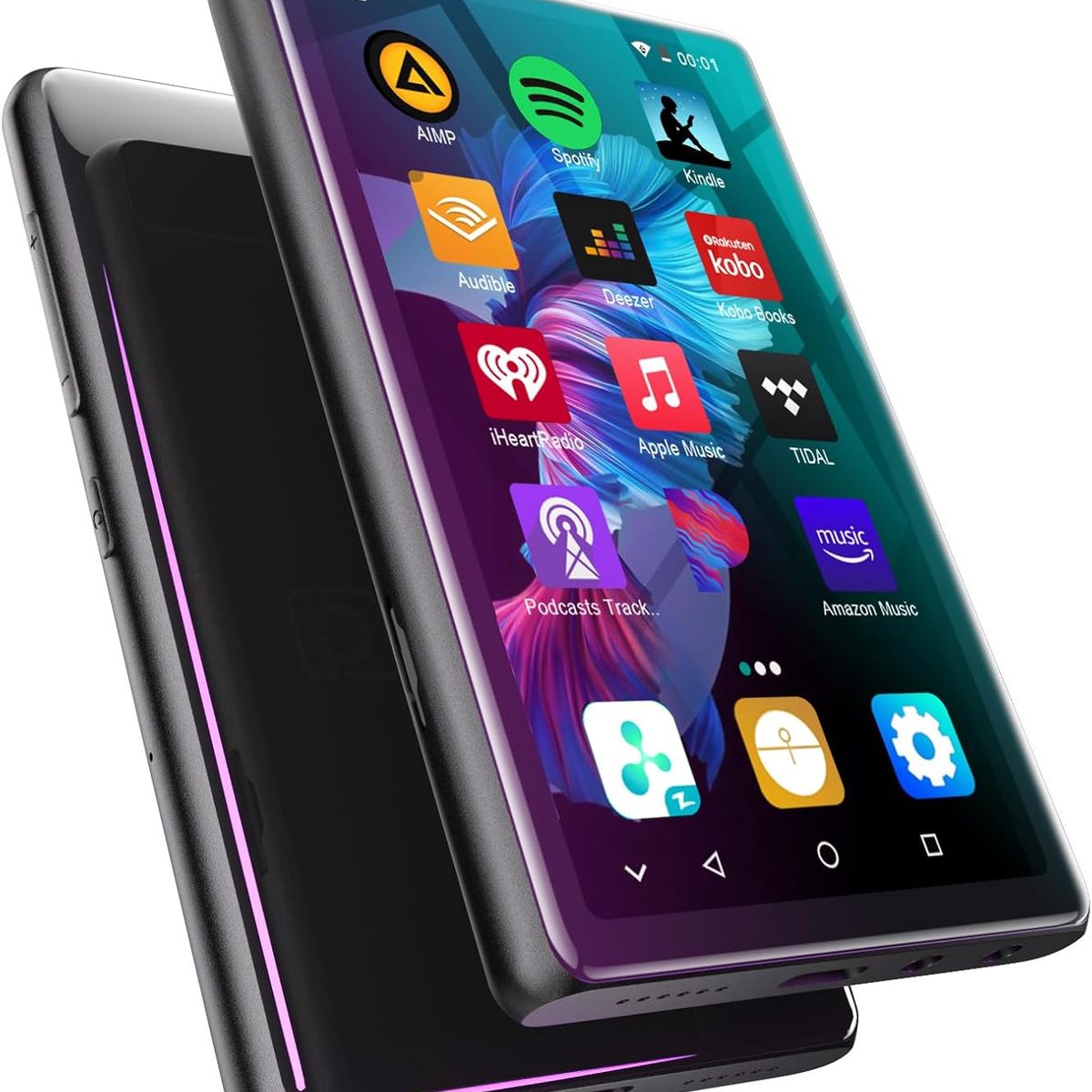 GENERICO - Luoran Reproductor MP3 portátil Android 8.1 streaming música pantalla IPS 4 pulgadas