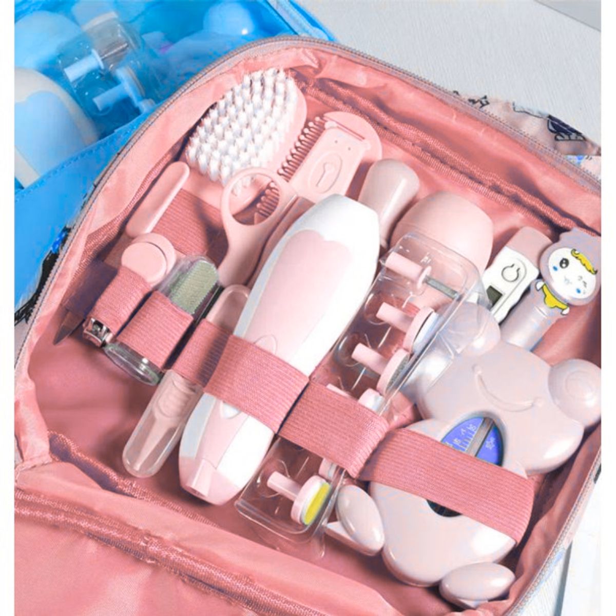 BABY ON - Kit Aseo Bebé 20 Piezas Completo Recién Nacido Con Estuche Rosa