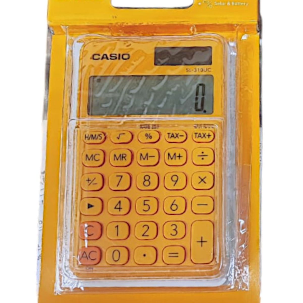 CASIO - Calculadora Casio Portátil Sl-310uc-rg 10 Dígitos Naranja.