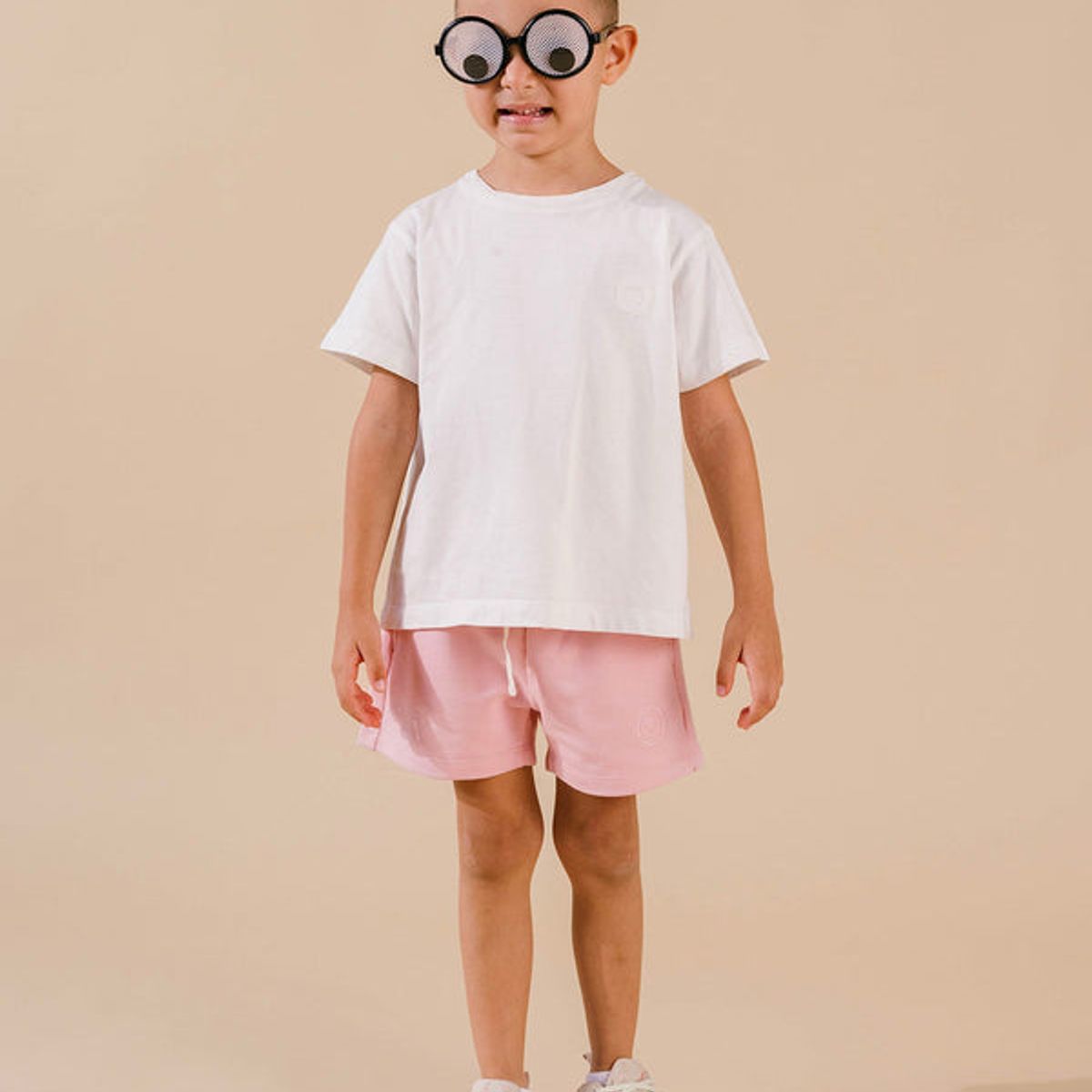 DOSOJOS - Camiseta unisex para niños en 100% algodón peruano - Marfil