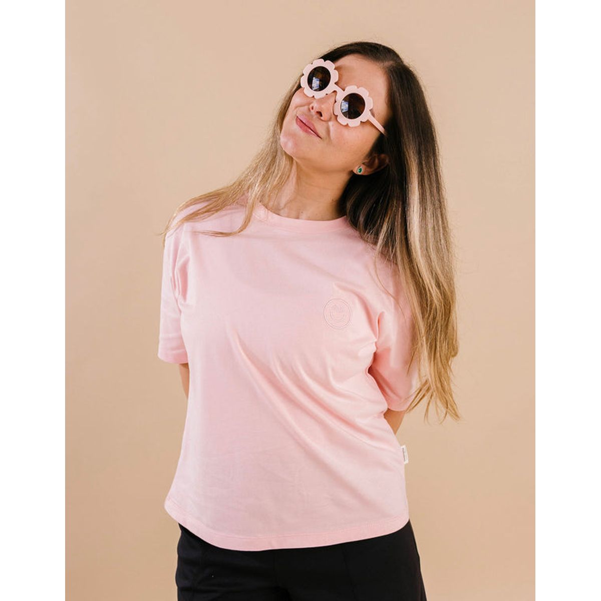 DOSOJOS - Camiseta mamá e hija en 100% algodón peruano - Palo de rosa