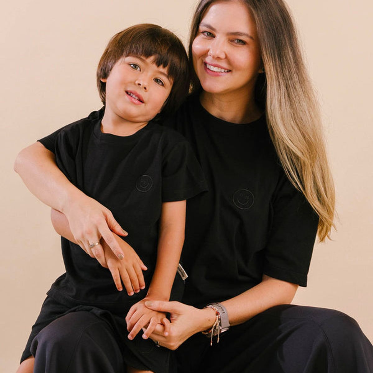 DOSOJOS - Camiseta adultos en 100% algodón peruano - Negra