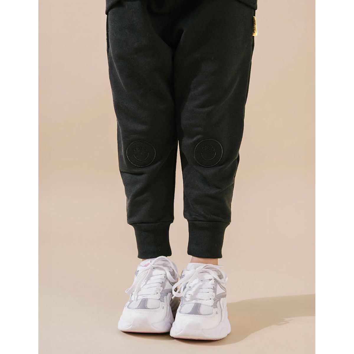 DOSOJOS - Jogger niñas y niños en 100% algodón peruano - Negro