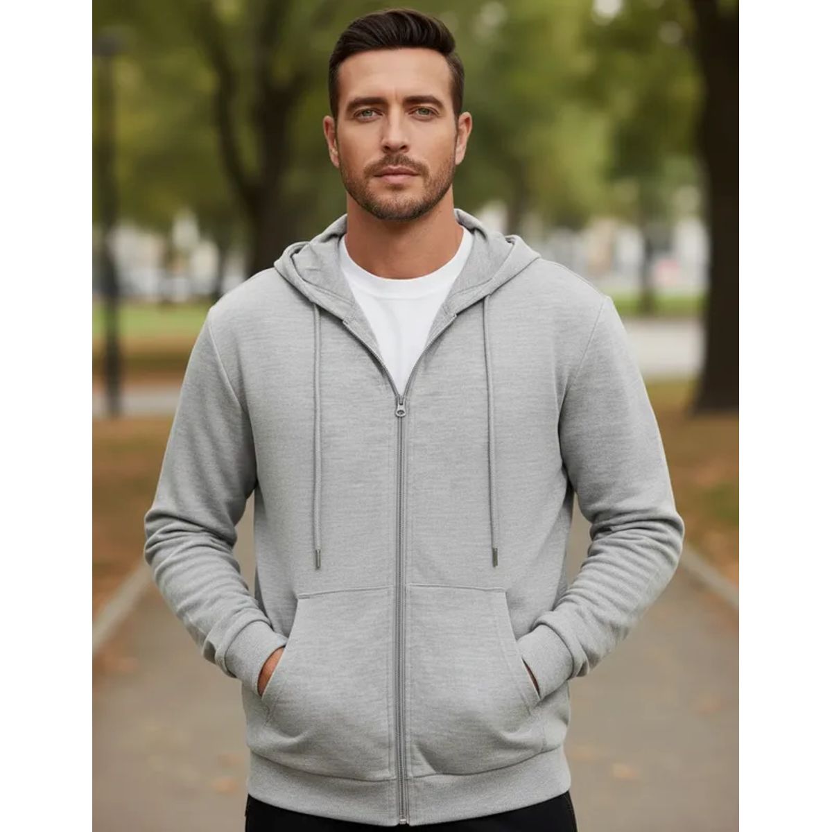 ELEMENTAL STORE - BUZO HOODIE SACO HOMBRE EN  ALGODON